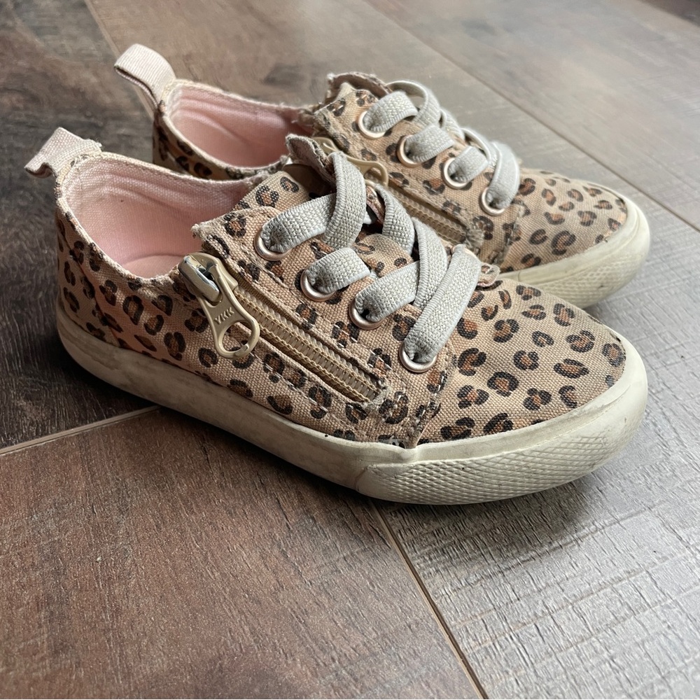 Leopard Print Kids Sneakers